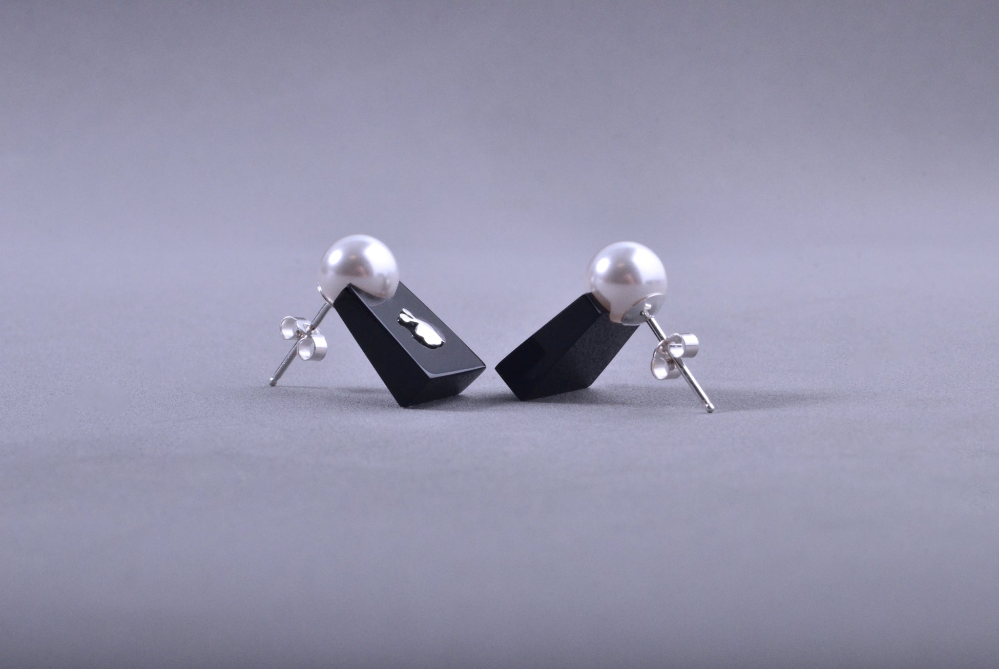 Pendientes Papaiona Trapeze Solid Black