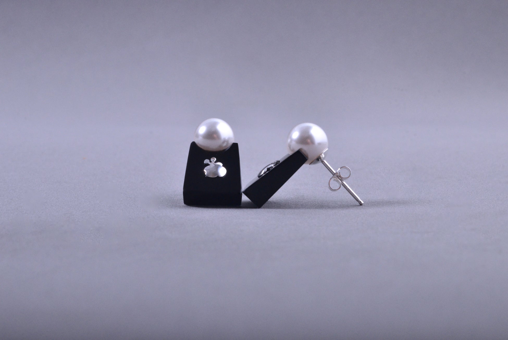 Pendientes Papaiona Trapeze Solid Black