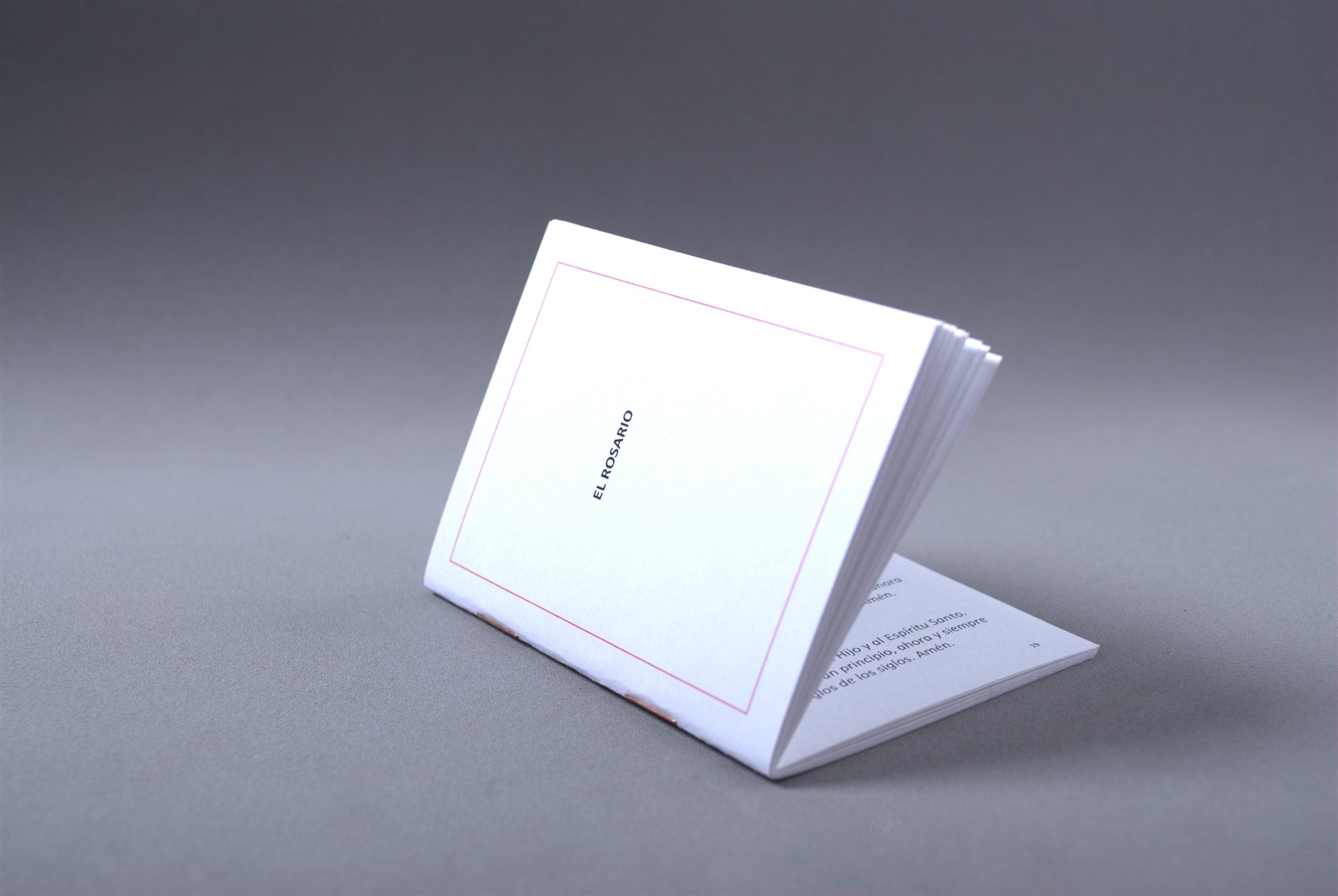 White Rosary Ring by Papaiona Booklet