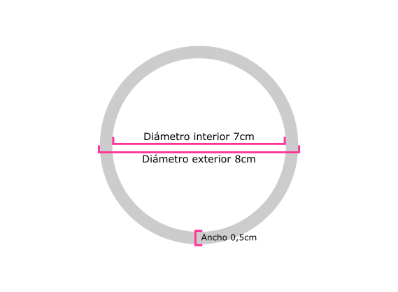 Pulsera Papaiona Round Crystal Ice