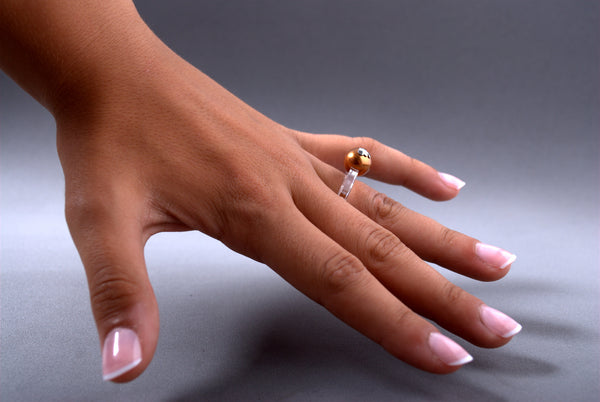 Anillo Papaiona T4On - Crystal Copper