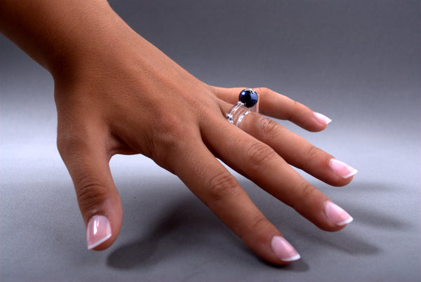 Anillo Papaiona T4On - Crystal Midnightblue