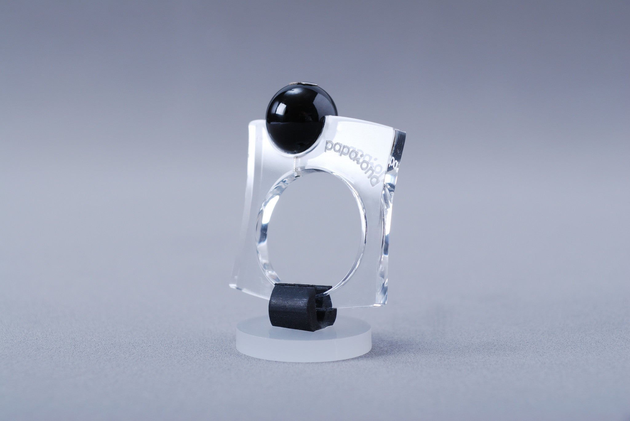 Anillo Papaiona T4On - Crystal Black