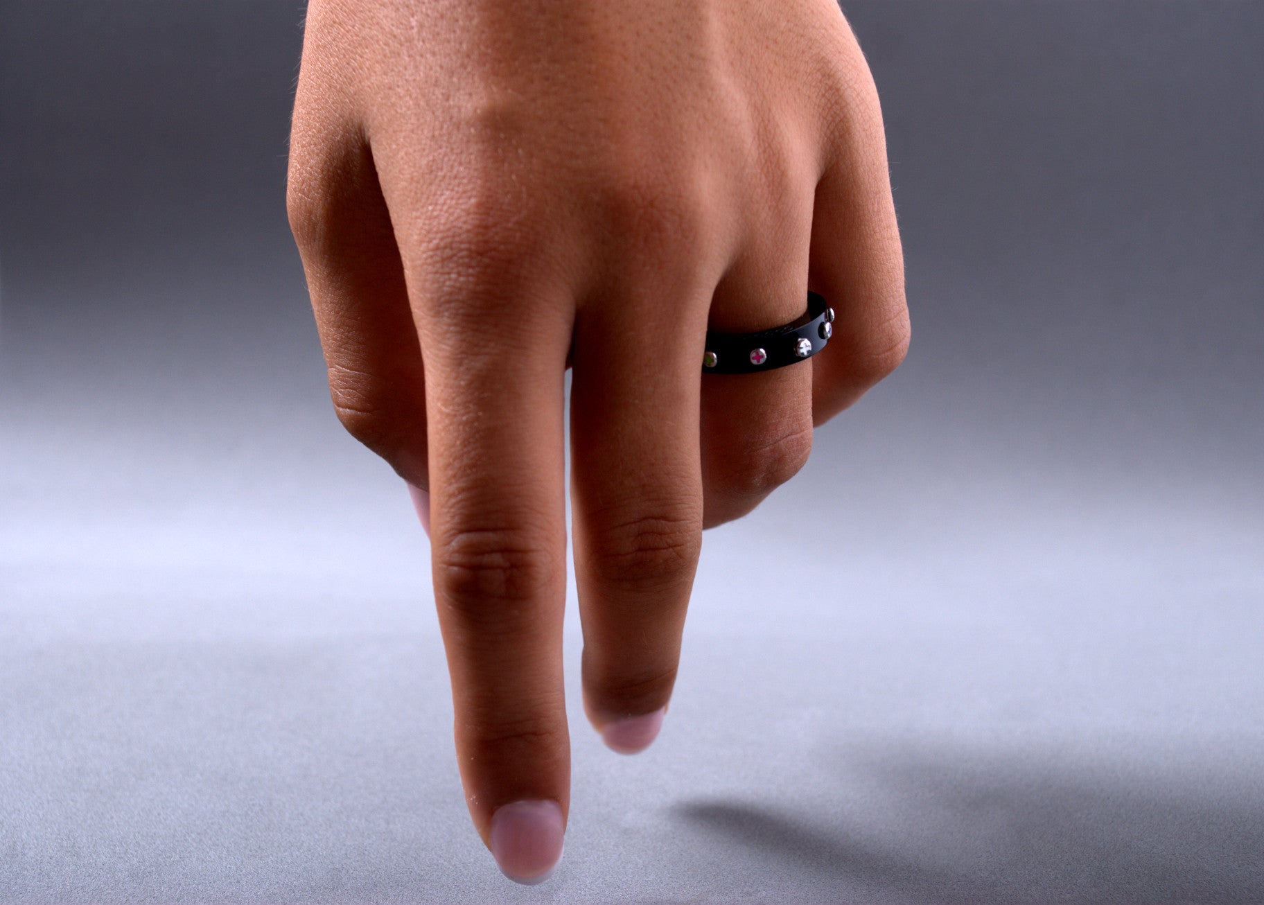 Black Rosary Ring by Papaiona