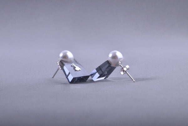 Pendientes Papaiona Trapeze Smoke